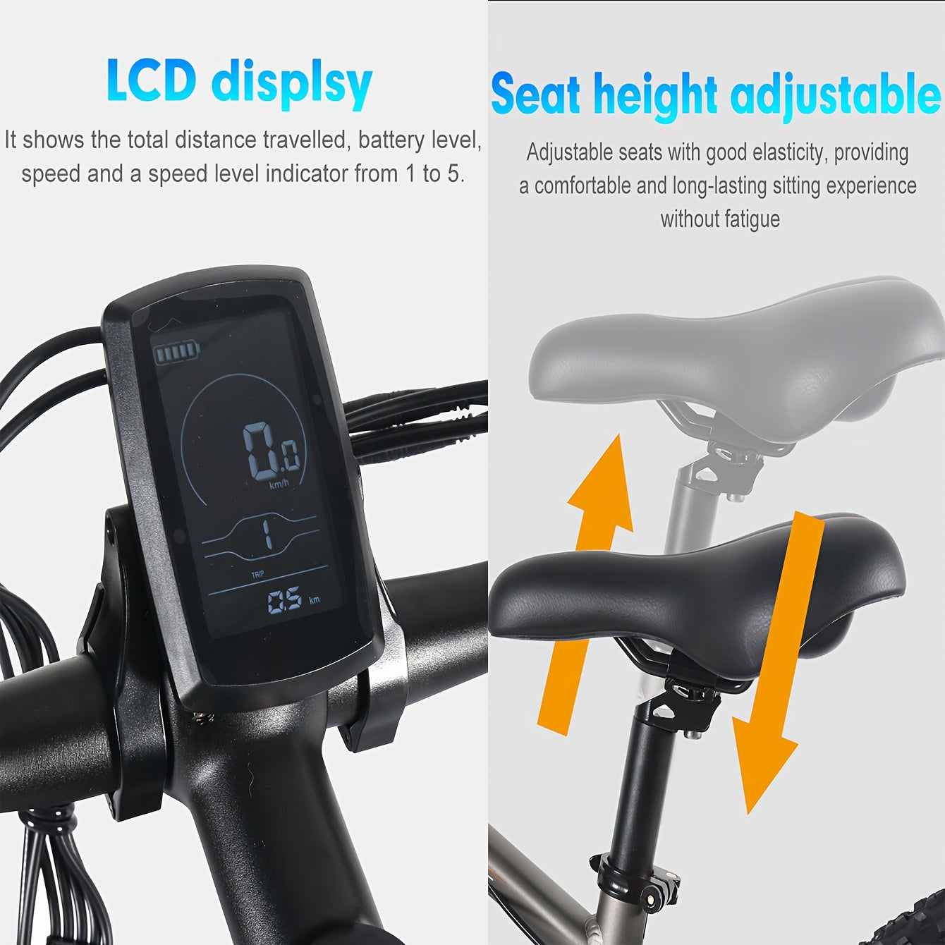 1/2 Packs Electric Bicycles, 740W Peak Brushless Motor, Adult Electric Bicycle With Full Suspension, 48V 13Ah Large Battery, Range 50-80km, 26 Inch X4.0 Fat Tire Electric Bicycle For Snow, Mountain, Sand, Road Cycling, Easter