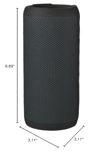Ortizan Portable Bluetooth Speaker: IPX7 Waterproof, 24W Loud Sound, Deep Bass, Bluetooth 5.3, LED Lights, Wireless Stereo Pairing, 30H Playtime, for Home/Outdoor/Party/Beach, Birthday Gift (Black)
