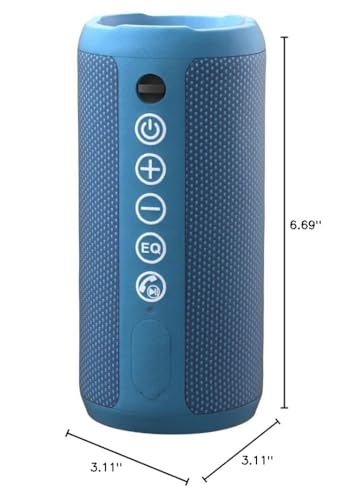 Ortizan Portable Bluetooth Speaker: IPX7 Waterproof, 24W Loud Sound, Deep Bass, Bluetooth 5.3, LED Lights, Wireless Stereo Pairing, 30H Playtime, for Home/Outdoor/Party/Beach, Birthday Gift (Black)