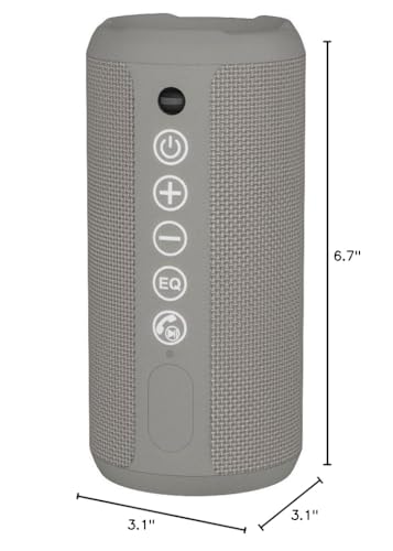 Ortizan Portable Bluetooth Speaker: IPX7 Waterproof, 24W Loud Sound, Deep Bass, Bluetooth 5.3, LED Lights, Wireless Stereo Pairing, 30H Playtime, for Home/Outdoor/Party/Beach, Birthday Gift (Black)