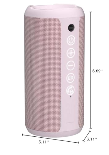 Ortizan Portable Bluetooth Speaker: IPX7 Waterproof, 24W Loud Sound, Deep Bass, Bluetooth 5.3, LED Lights, Wireless Stereo Pairing, 30H Playtime, for Home/Outdoor/Party/Beach, Birthday Gift (Black)