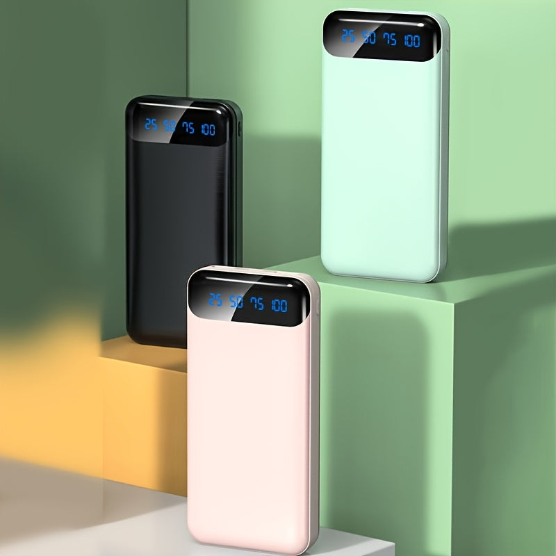 30000mAh Large Capacity Portable Power Bank, Suitable For Charging Android Electronics/mobile Phone Devices, Equipped With LED Display/dual Output Ports/multiple Colors To Choose From, Portable Emergency Power Supply Device F