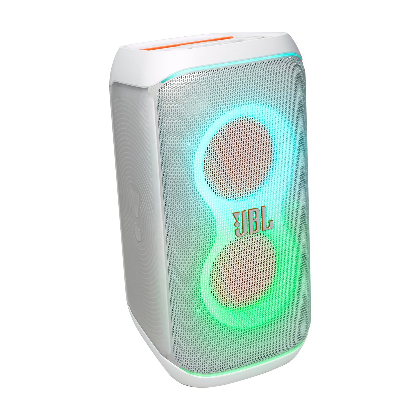 JBL PartyBox Club 120 - Portable Party Speaker with Foldable Handle, Powerful JBL Pro Sound, Futuristic lightshow, Up to 12 Hours of Play time, Splash Proof, Dual Mic & Guitar Inputs (Black)