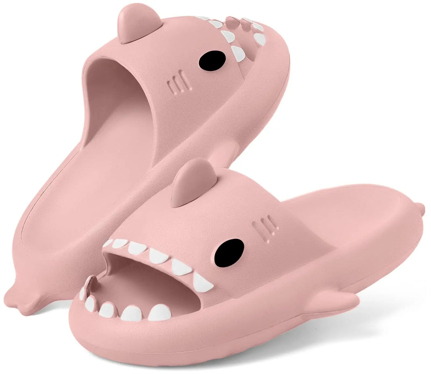 KIDMI New Men's and Women's Shark Slides Cloud Slippers Summer Open Toe Slide Sandals Casual Anti-Slip Beach Pool Shower Shoes