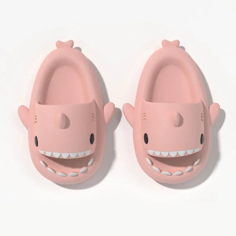 2024 Fashion Couple Shark Slippers Women Home Bedroom Comfortable Slides Men Cool Beach Funny Sandals Couple Non-slip Flat Shoes