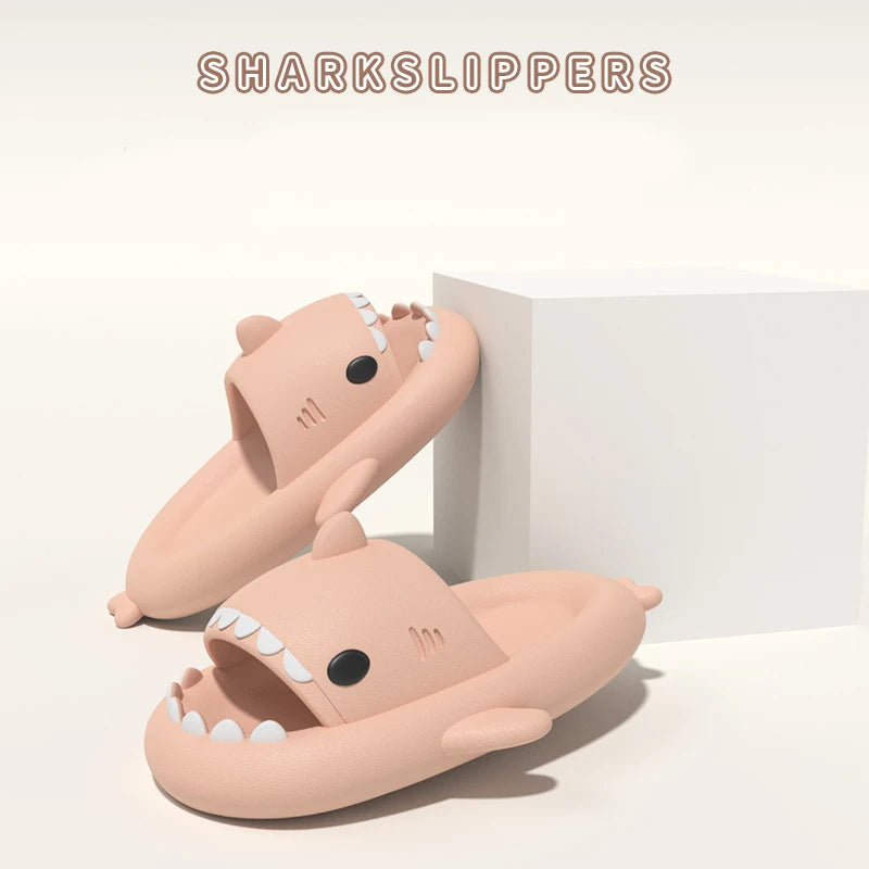 Shark Slides Women Slippers Men Flip Flops Home Couple Kids Bathroom Flat Shoes Outdoor Beach Funny Sandals Men Slippers