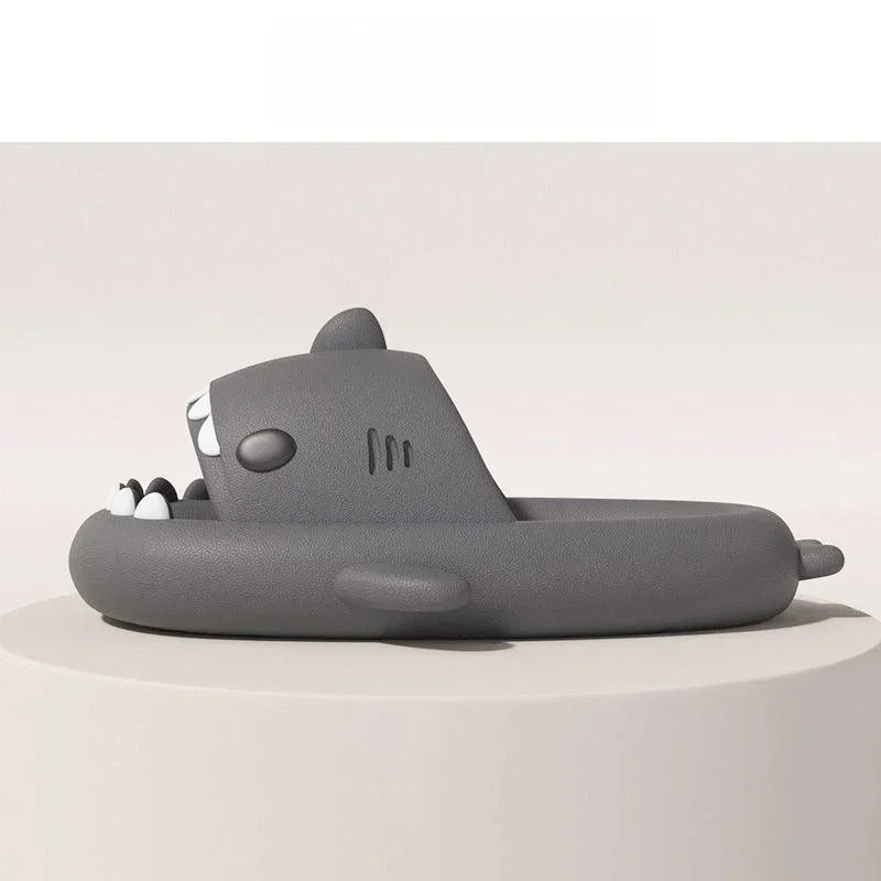 2024 Fashion Couple Shark Slippers Women Home Bedroom Comfortable Slides Men Cool Beach Funny Sandals Couple Non-slip Flat Shoes