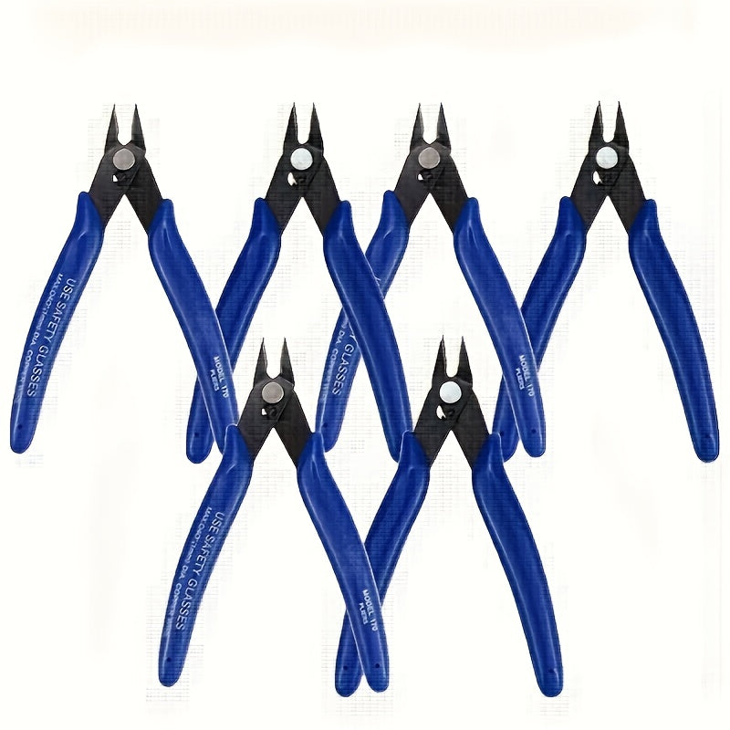 Chrome Vanadium Steel Electronics Cutting Pliers - Precision Wire & Jewelry Tool For PCB Repair/Diy