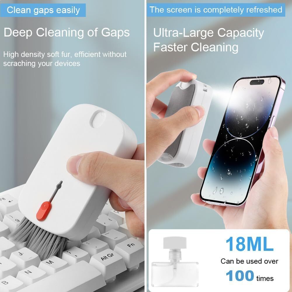 5 in 1 Electronics Cleaner Kit, with 18ml Spray Bottle Without Liquid.