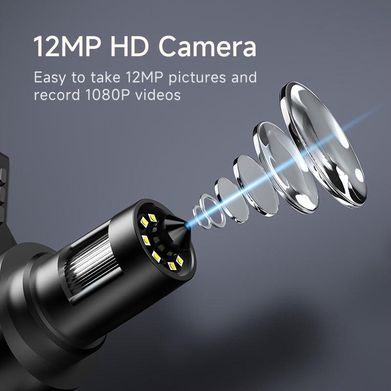 Rievbcau 7-Inch Hd Digital Microscope With 1200X Magnification - Perfect For Electronics Repair & Photography
