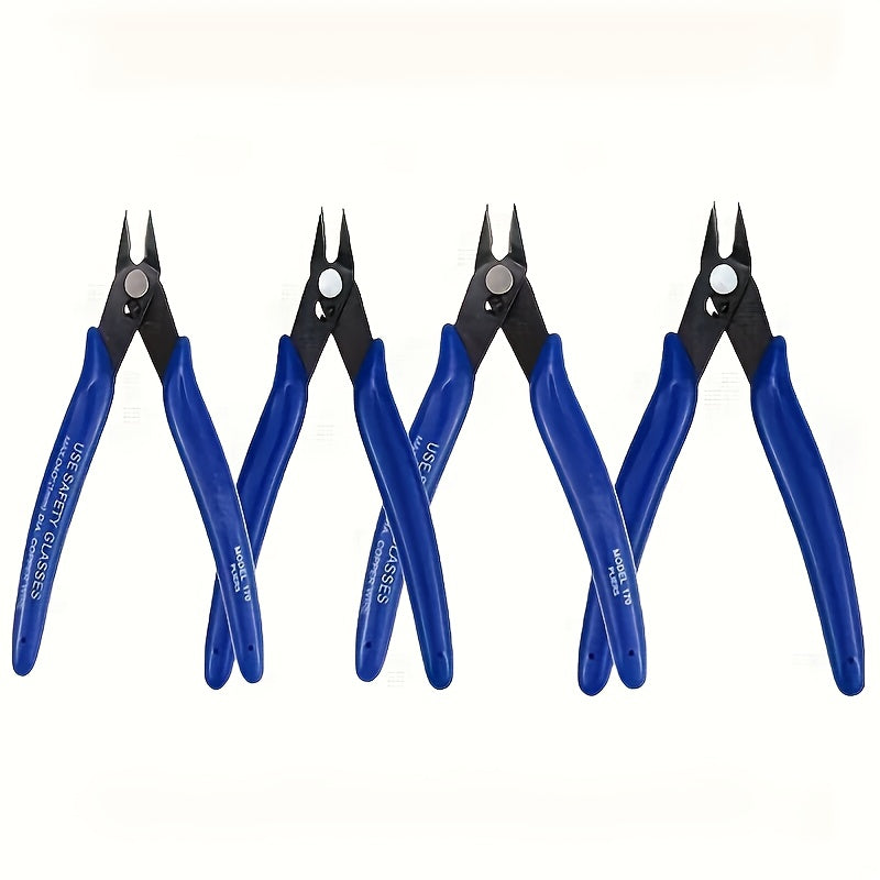 Chrome Vanadium Steel Electronics Cutting Pliers - Precision Wire & Jewelry Tool For PCB Repair/Diy