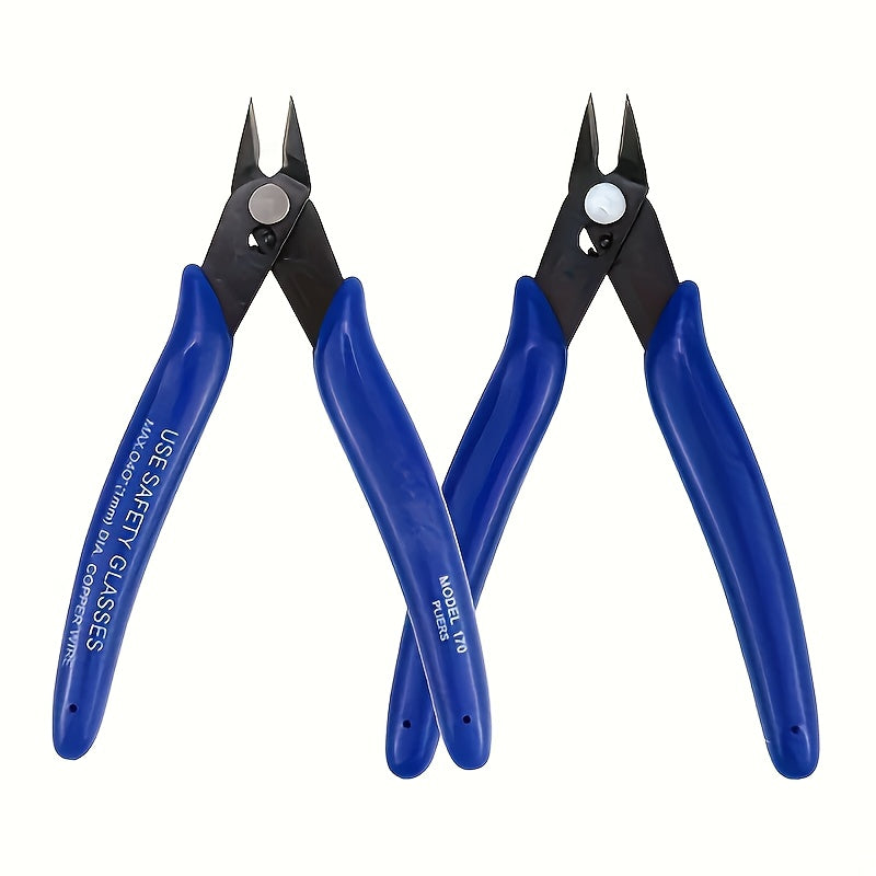 Chrome Vanadium Steel Electronics Cutting Pliers - Precision Wire & Jewelry Tool For PCB Repair/Diy